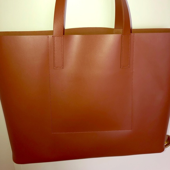 day market tote in cognac